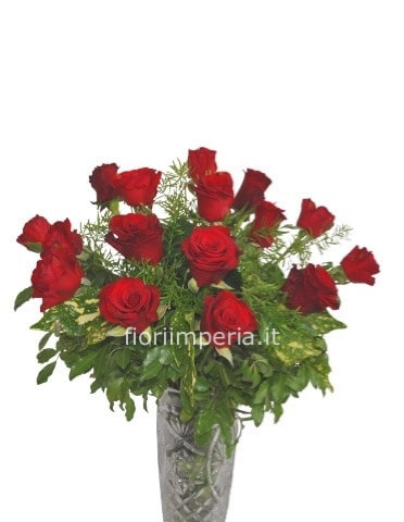 Bouquet di 5 rose rosse